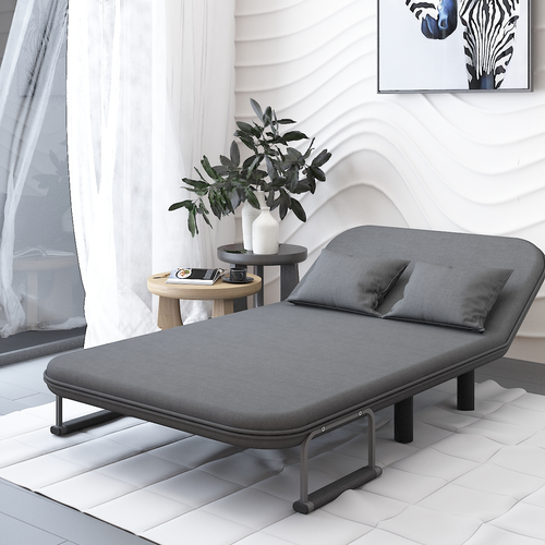Black Pull-Out Sofa Bed
