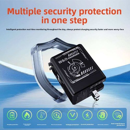 120W GaN fast charger with dual data cables