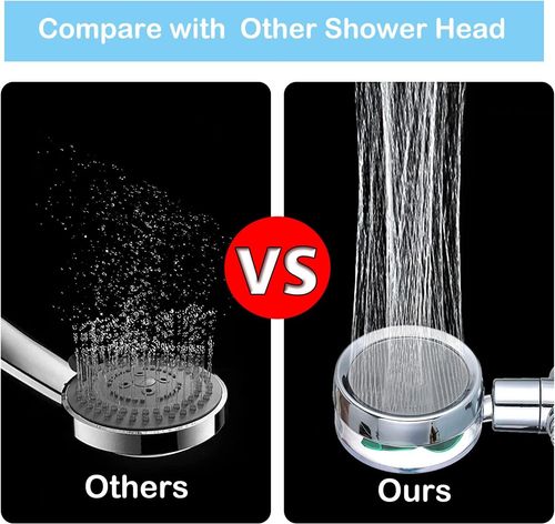 🔥Fan Shower Head🚿with Light Turbo Fan