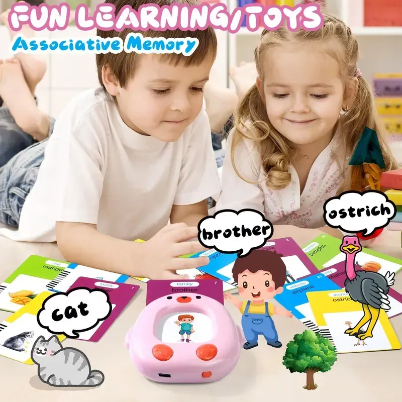 Talking Flash Card Toy for Kids with 224 Sight Words - Educational Language Learning Toy