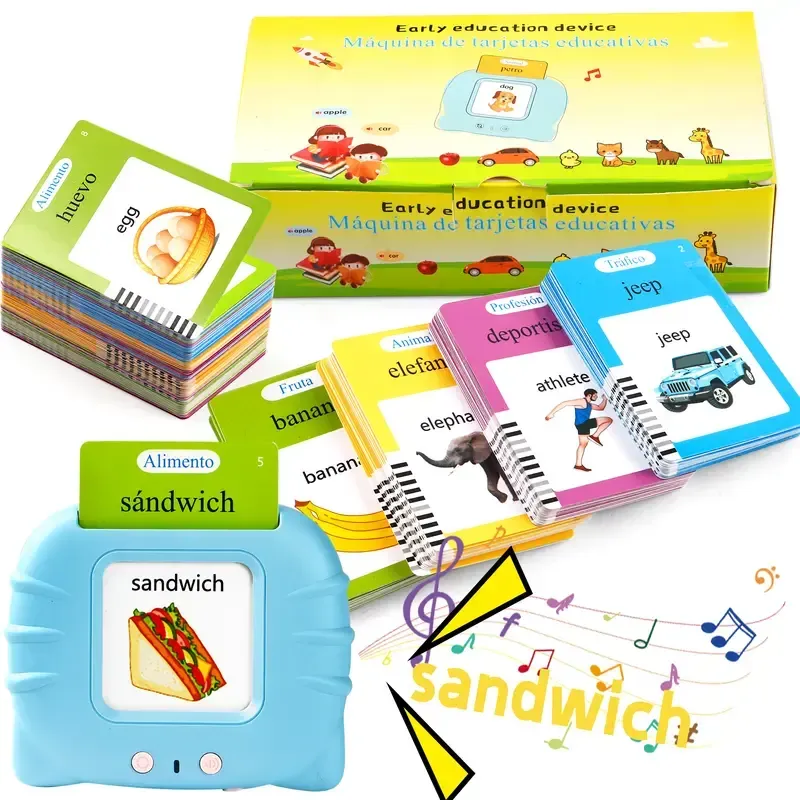 Talking Flash Card Toy for Kids with 224 Sight Words - Educational Language Learning Toy