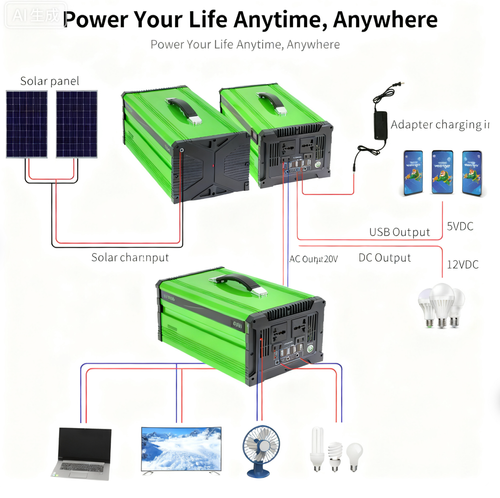 ⚡️🔋 Portable Green Power Station, Anytime Anywhere—One Year Warranty🌟Best Seller