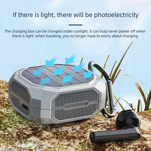 Solar TWS Bluetooth Earbuds