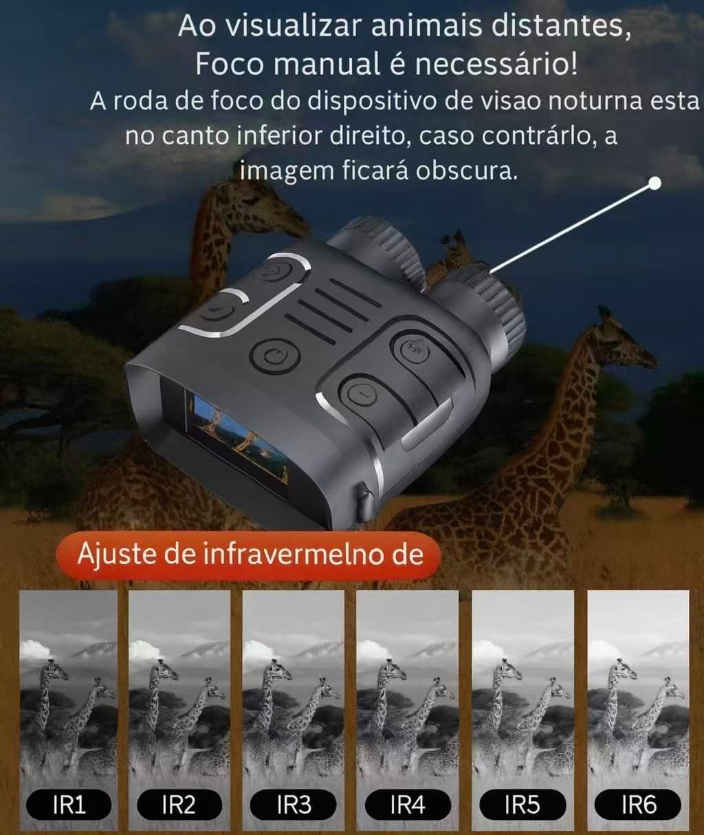 👀Dispositivo de visão noturna infravermelha de alta definição | Uma ferramenta poderosa para a observação noturna a longa distância