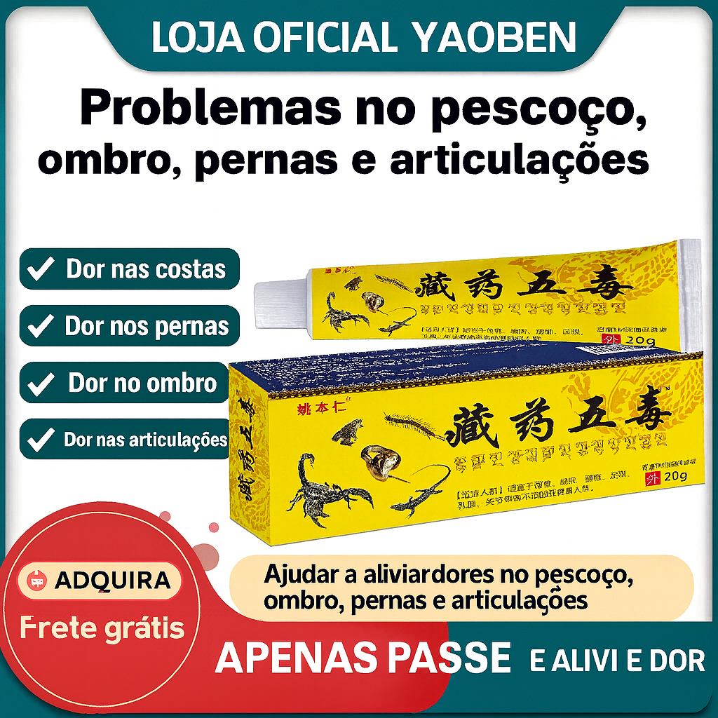 🌿Creme Herbal Multiuso – Cinco Essências Tibetanas