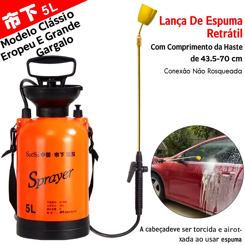 🌿💧Pulverizador manual de 5 litros – clássico, durável e incrivelmente prático