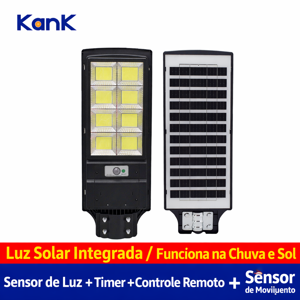 🔆Lâmpada Solar LED Inteligente 320° com Sensor de Movimento