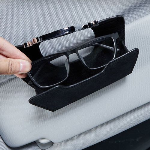 🎄Valentine's Day Deals-49% OFF🎄Car Multi-Functional High-Grade Leather Glasses Holder👓