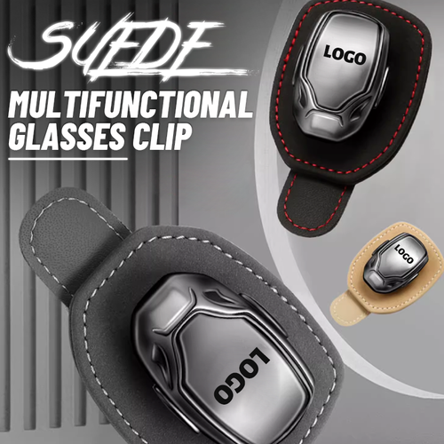 Suede Multifunctional Glasses Clip