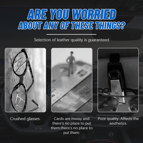 Suede Multifunctional Glasses Clip