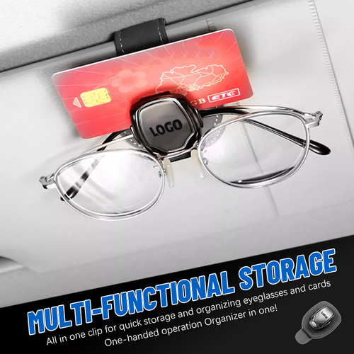 Suede Multifunctional Glasses Clip