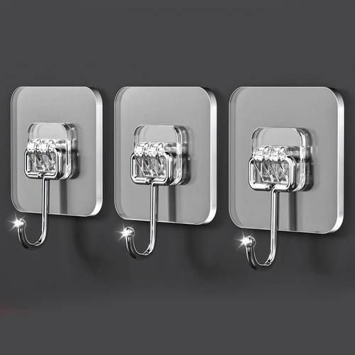 Self-adhesive transparent strong hook