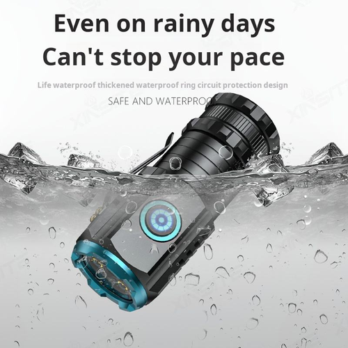 Outdoor mini flashlight with ultra-long battery life.