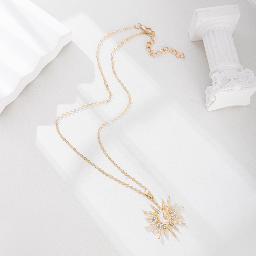 Alloy Sun Necklace