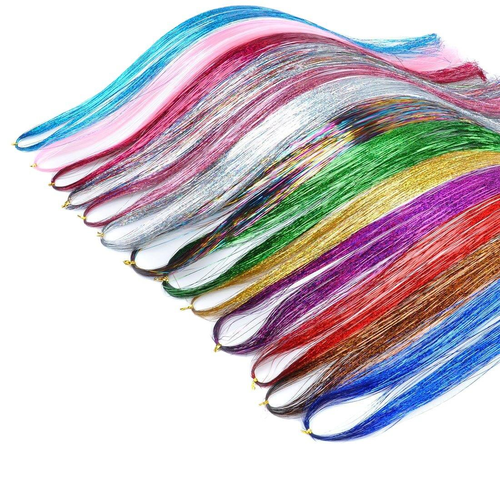 Sequin hair clips, 12-pack, colorful hair clip wigs