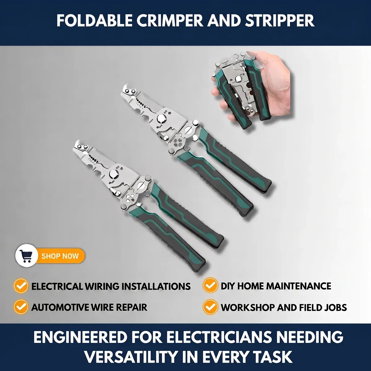 Foldable Crimper And Stripper