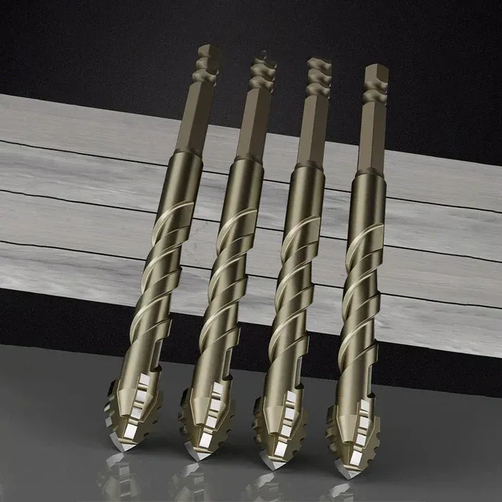 🔥New Four-Flute Sawtooth Eccentric Drill Bit Set(1 Set 4 PCS)