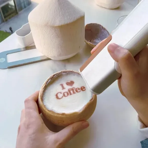 Portable Handheld Food Printer for Coffee & Desserts