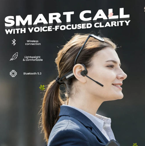 🎉 Open Air Conduction Wireless Bluetooth Headset with Microphone