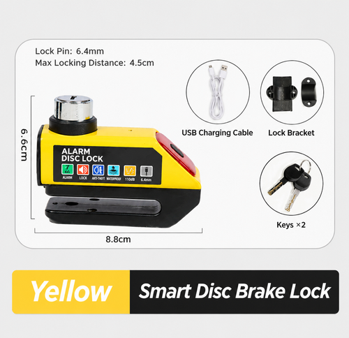 Motorcycle Anti-theft Alarm Disc Lock