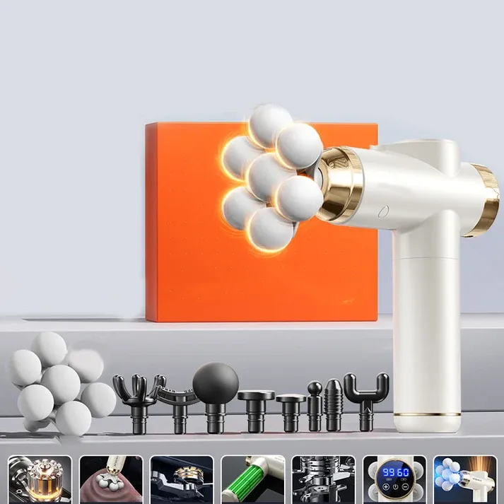 🔥 Smart Deep Tissue Massage Gun - Multi-Head