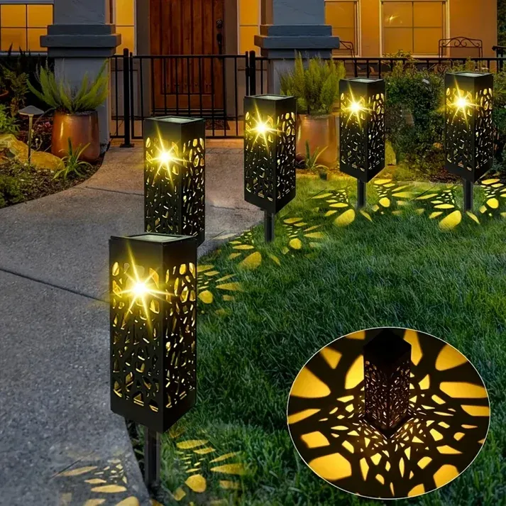 6pcs-Outdoor Solar Ground Stake Light