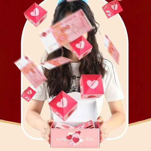 Christmas Eve Christmas gift creative surprise bouncing red envelope play money box Christmas gift