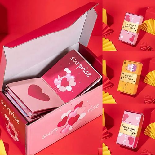 Christmas Eve Christmas gift creative surprise bouncing red envelope play money box Christmas gift