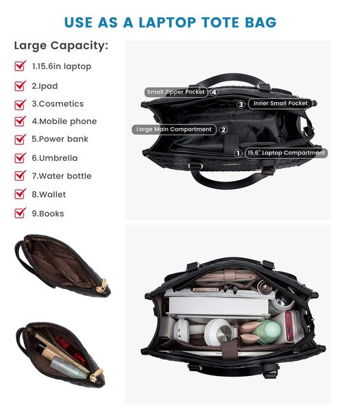 Women's lunch box thermal insulation leak-proof large oblique bag computer storage bag