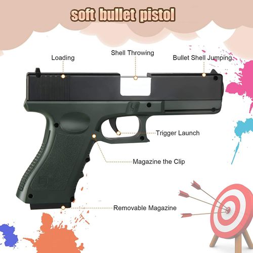 SL Safety Pistol Soft Bullet Gun Toy