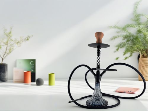 High-grade fine crystal glass hookah set double pipe