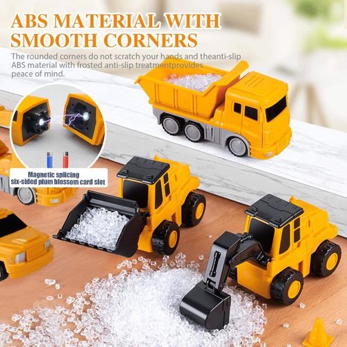 Best product 35-piece magnetic deformation engineering vehicle assembly DIY toys