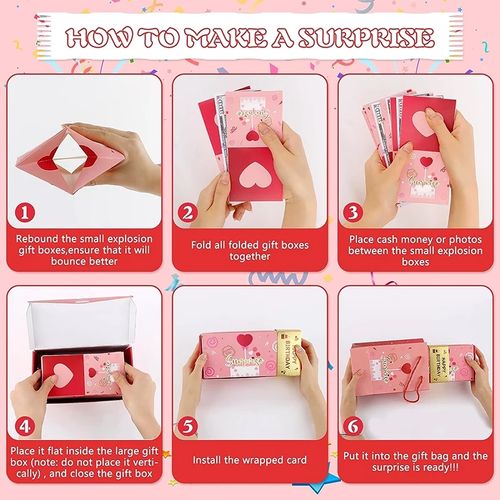 Christmas Eve Christmas gift creative surprise bouncing red envelope play money box Christmas gift
