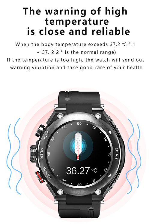 2-in-1 smart music watch player with built-in earphones, heart rate and blood pressure monitoring, exercise detection
