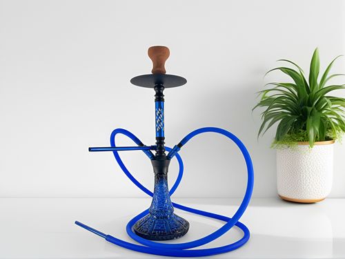 High-grade fine crystal glass hookah set double pipe