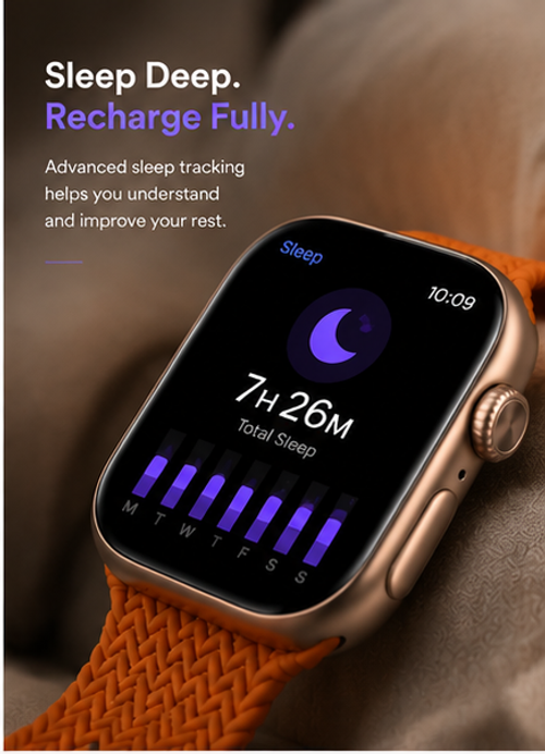 SIM enabled smartwatch suitable for Africa, featuring an HD AMOLED screen  supports GPS, heart rate, blood pressure, blood oxygen, and sleep monitoring  compatible with Android and iOS (orange strap).