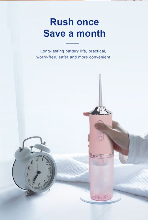 Electric Irrigator Oral USB Rechargeable Water Flosser Dental Water Jet 3 Work Models Teeth Cleaner 4 Nozzles