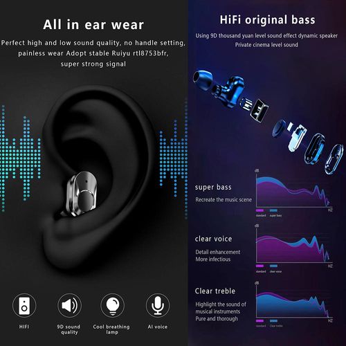 2-in-1 smart music watch player with built-in earphones, heart rate and blood pressure monitoring, exercise detection