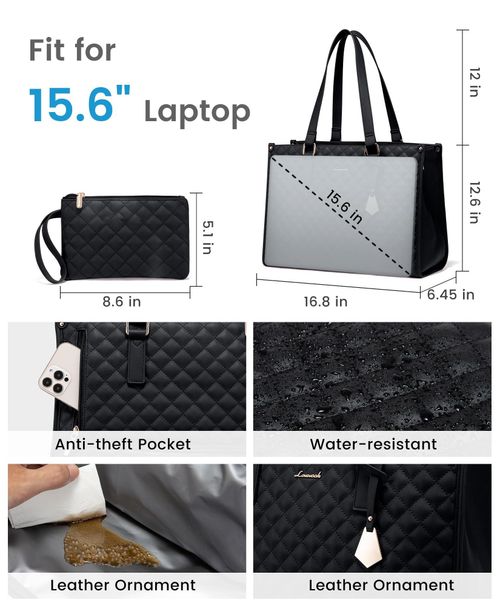 Women's lunch box thermal insulation leak-proof large oblique bag computer storage bag