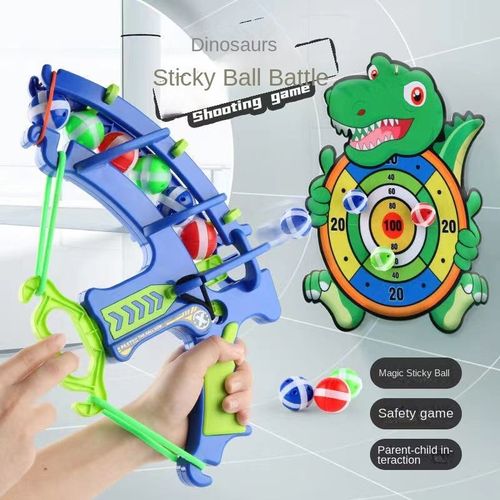 Cartoon dinosaur sticky ball archery shooting dartboard target sports and leisure children's game toy