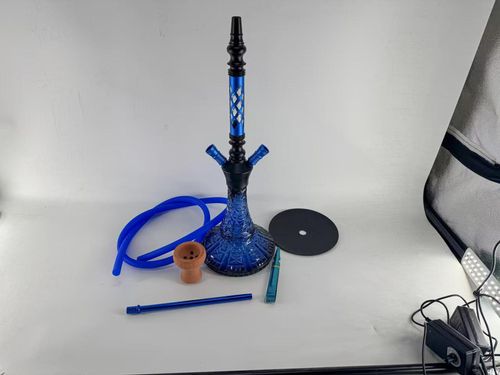 High-grade fine crystal glass hookah set double pipe