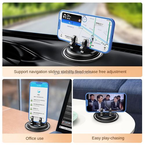 GREATYYT 360 degree rotating silicone non-slip smartphone holder desktop car dashboard mobile phone holder
