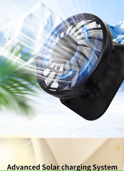 Solar fan cooling outdoor charging sun protection sun hat