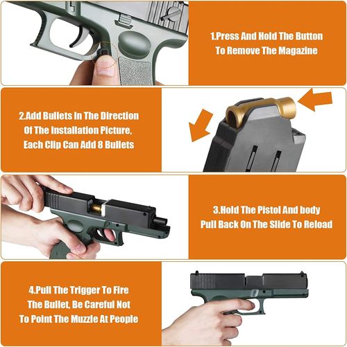 SL Safety Pistol Soft Bullet Gun Toy