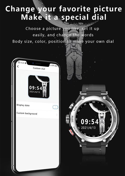 2-in-1 smart music watch player with built-in earphones, heart rate and blood pressure monitoring, exercise detection