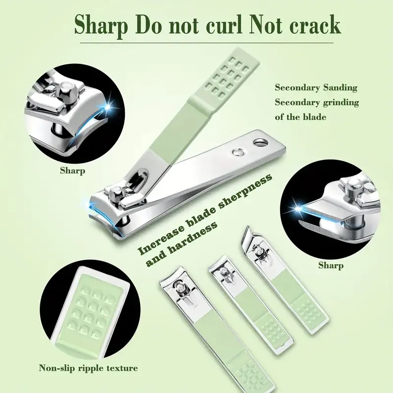 16-piece manicure set, stainless steel nail clippers, beauty tools, portable set, professional grooming set, travel nail set