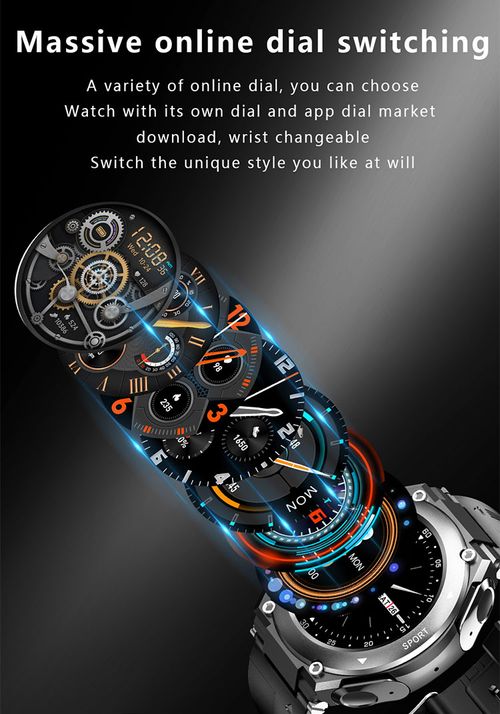 2-in-1 smart music watch player with built-in earphones, heart rate and blood pressure monitoring, exercise detection
