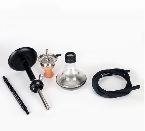 High-grade fine crystal glass hookah set double pipe