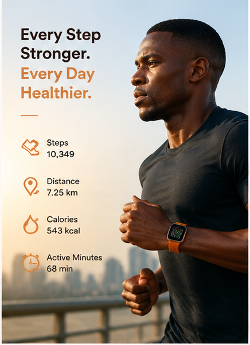 SIM enabled smartwatch suitable for Africa, featuring an HD AMOLED screen  supports GPS, heart rate, blood pressure, blood oxygen, and sleep monitoring  compatible with Android and iOS (orange strap).