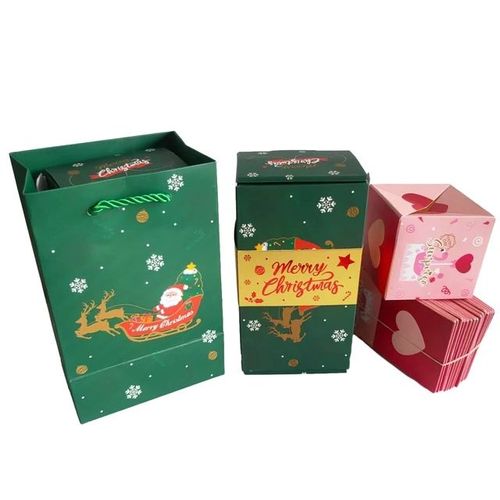 Christmas Eve Christmas gift creative surprise bouncing red envelope play money box Christmas gift